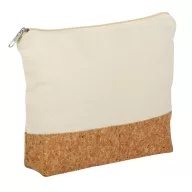   Geanta cosmetice, Everestus, 21OCT1326, 24 x 5 x 18 cm, Bumbac, Pluta, Maro