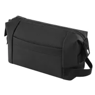   Geanta cosmetice cu fermoar, Everestus, 2610E19117, Cu maner, 27x16x12 cm, Poliester, Poliuretan, Negru