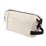   Geanta de cosmetice, Everestus, 2610E19119, Cu maner, 27x16x12 cm, Poliester, Poliuretan, Bej