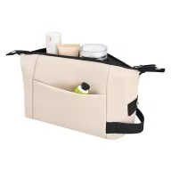   Geanta de cosmetice, Everestus, 2610E19119, Cu maner, 27x16x12 cm, Poliester, Poliuretan, Bej