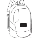 Rucsac sport casual cu bretele captusite, 46x34x19 cm, Everestus, 20SEP1119, Poliester, Albastru, Negru