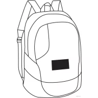   Rucsac sport casual cu bretele captusite, 46x34x19 cm, Everestus, 20SEP1121, Poliester, Verde, Negru
