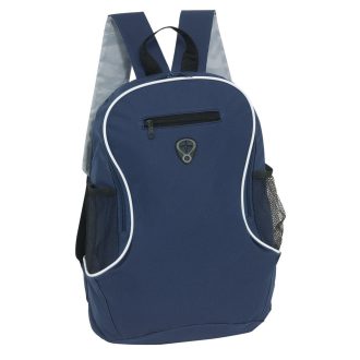   Rucsac sport casual cu iesire pentru casti, 28.5x17x40 cm, Everestus, 20SEP1134, Poliester, Albastru
