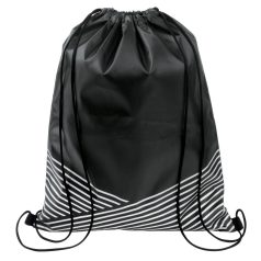   Saculet cu snur, dimensiune 440x340 mm, Everestus, 20FEB0183, Poliester, Negru