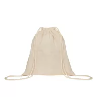   Saculet cu snur, Everestus, 2601E12695, 37x41 cm, Bumbac, Bej