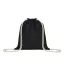 Saculet cu snur, Everestus, 2601E12696, 37x41 cm, Bumbac, Negru