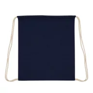   Saculet cu snur, Everestus, 2601E12697, 37x41 cm, Bumbac, Albastru inchis