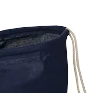   Saculet cu snur, Everestus, 2601E12697, 37x41 cm, Bumbac, Albastru inchis