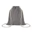 Saculet cu snur, Everestus, 2601E12698, 37x41 cm, Bumbac, Gri