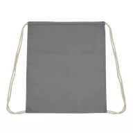   Saculet cu snur, Everestus, 2601E12698, 37x41 cm, Bumbac, Gri