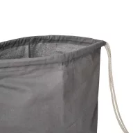   Saculet cu snur, Everestus, 2601E12698, 37x41 cm, Bumbac, Gri