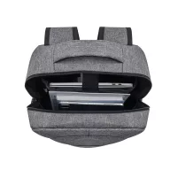   Rucsac sport casual, Everestus, 2610E19195, 31x12.5x42 cm, Poliester, Poliuretan, Gri deschis