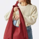 Geanta de plaja, 2401E14363, Everestus, 38x13x33 cm, Bumbac, Poliester, Rosu