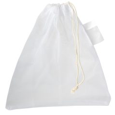   Saculet pentru legume si fructe, Everestus, 21OCT0245, 27.5 x 31 cm, Poliester, Alb