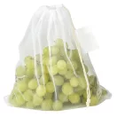 Saculet pentru legume si fructe, Everestus, 21OCT0245, 27.5 x 31 cm, Poliester, Alb