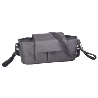   Geanta de umar, Everestus, 21OCT0056, 34 x 14 x  13 cm, Poliester, Gri