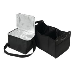   Set gentute pentru bagaj, 2502E15264, Everestus, 32 x 26 x 52 / 28 x 23 x 19 cm, Poliester, Negru