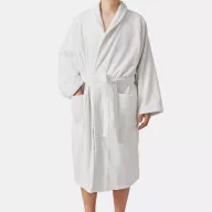 Halat de baie, 2401E14397, ENB, L/XL, Bumbac, Alb