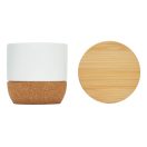 Lumanare parfumata, 2502E14381, Everestus, Ø7.2 x 7.6 cm, Ceramica, Alb