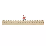   Calendar cu numaratoare inversa pana la Craciun, 2410E25397, Everestus, 25 x 2 x 3 cm, Lemn, Maro
