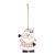 Ornament pentru bradul de Craciun, 2401E14416, Everestus, 8x10.5x0.4 cm, Lemn, Multicolor