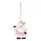 Ornament pentru bradul de Craciun, 2401E14416, Everestus, 8x10.5x0.4 cm, Lemn, Multicolor