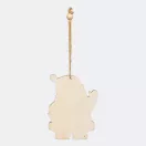 Ornament pentru bradul de Craciun, 2401E14416, Everestus, 8x10.5x0.4 cm, Lemn, Multicolor
