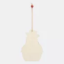 Ornament pentru bradul de Craciun, 2401E14419, Everestus, 8x11.5x0.4 cm, Lemn, Multicolor