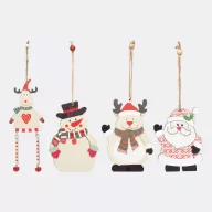   Ornament pentru bradul de Craciun, 2401E14419, Everestus, 8x11.5x0.4 cm, Lemn, Multicolor