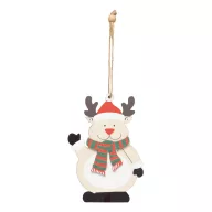   Ornament pentru bradul de Craciun, 2401E14417, Everestus, 8x12x0.4 cm, Lemn, Multicolor