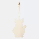 Ornament pentru bradul de Craciun, 2401E14417, Everestus, 8x12x0.4 cm, Lemn, Multicolor