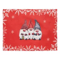   Servete de masa cu design de Craciun, 2401E14470, Everestus, 43x33 cm, Poliester, Rosu