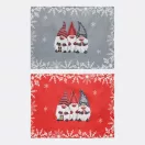Servete de masa cu design de Craciun, 2401E14470, Everestus, 43x33 cm, Poliester, Rosu