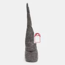 Gnom de Craciun, 2401E14390, Everestus, Ø7x29 cm, Poliester, Polipropilena, Gri