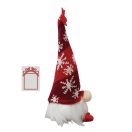 Gnom de Craciun, 2410E25408, Everestus, ø7 x 22 cm, Poliester, Rosu