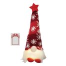 Gnom de Craciun, 2410E25408, Everestus, ø7 x 22 cm, Poliester, Rosu