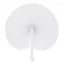 Evantai pliabil, Everestus, 2601E12536, 24x26 / 14.5x2 cm, Plastic, Hartie, Alb