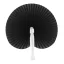 Evantai pliabil, Everestus, 2601E12537, 24x26 / 14.5x2 cm, Plastic, Hartie, Negru