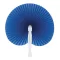 Evantai pliabil, Everestus, 2601E12539, 24x26 / 14.5x2 cm, Plastic, Hartie, Albastru inchis