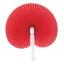 Evantai pliabil, Everestus, 2601E12540, 24x26 / 14.5x2 cm, Plastic, Hartie, Rosu