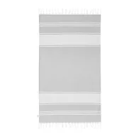   Prosop de plaja, 2502E14132, Everestus, 90 x 160 cm, Bumbac, Poliester, Alb, Gri