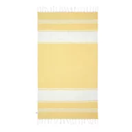   Prosop de plaja, 2502E14134, Everestus, 90 x 160 cm, Bumbac, Poliester, Alb, Galben