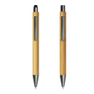 Set instrumente de scris, 2410E24671, Everestus, 14 cm, Bambus, Argintiu, Maro