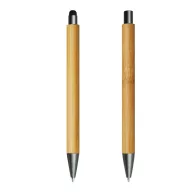   Set instrumente de scris, 2410E24671, Everestus, 14 cm, Bambus, Argintiu, Maro