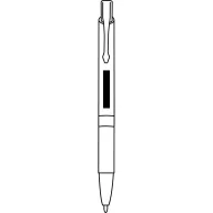   Pix, Everestus, 42FEB231821, 14 cm, Bambus, Metal, Argintiu, Maro