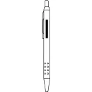 Pix metalic, 2401E14424, Everestus, 13.5 cm, Alama, Otel, Rosu lucios