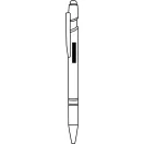 Pix metalic, 2401E14445, Everestus, 14.2 cm, Aluminiu, Rosu