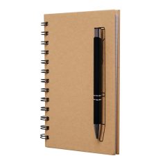   Agenda cu pix inclus, A6, Matematica, 2410E24346, Everestus, 17.7 x 13.5 x 2 cm, Hartie, Maro