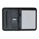 Mapa de conferinta A4, cu fermoar exterior, negru, Everestus, MC11GE, pu, pvc