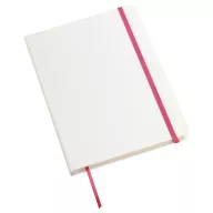 Carnetel AUTHOR din A5, alb roz